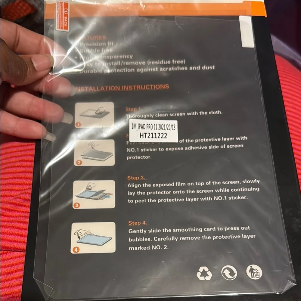 Black Screen Protector for Smartphones